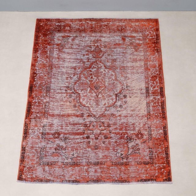 Vintage Turkish Large Knot Rug For Sale - Image 3 of 9
