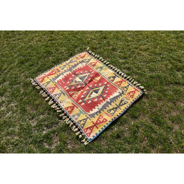 1960s 1960s Southwestern Traditional Handmade Cappadocia Kilim Rug For Sale - Image 5 of 10