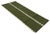 Handwoven New Zealand Wool, Natural Vegetable Dyed, Olive Green And Cream Geometric Diamond Patterned Runner Rug- 4'x10'...