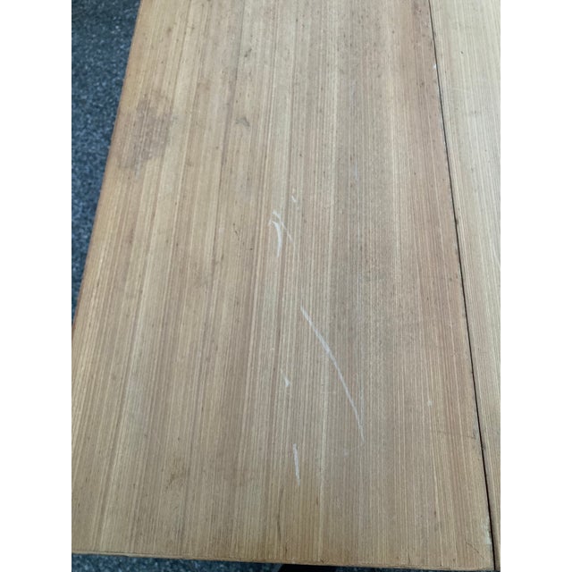 1950s Edward Wormley for Drexel Precendent Elm Drop Leaf Dining Room Table For Sale - Image 9 of 11