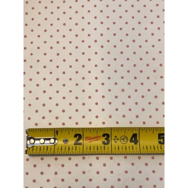 Traditional Vintage Cowtan & Tout Handprint Wallpaper Polka Dot For Sale - Image 3 of 7