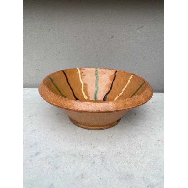 19th Century Rustic French Pottery Bowl from Savoie.