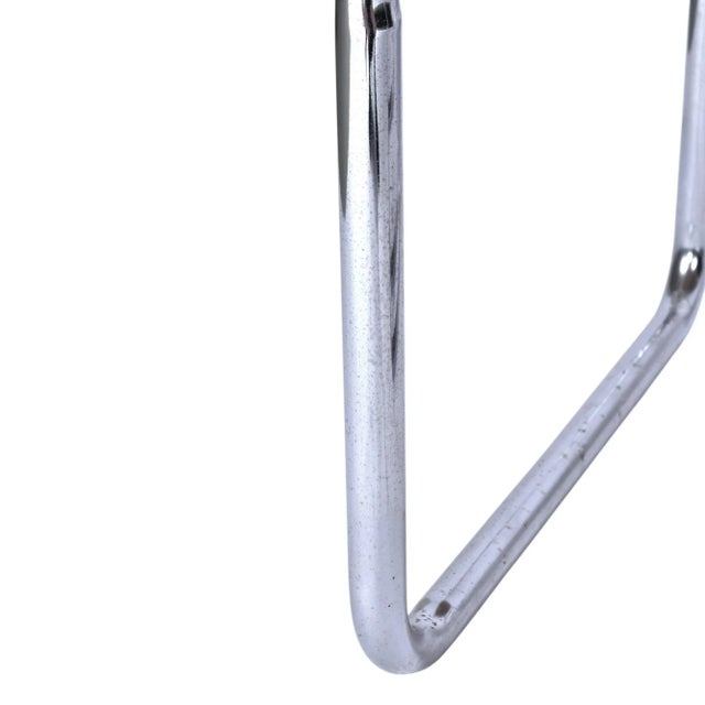 Pair of Martin Visser Chrome Wicker Modern End Tables For Sale - Image 16 of 18