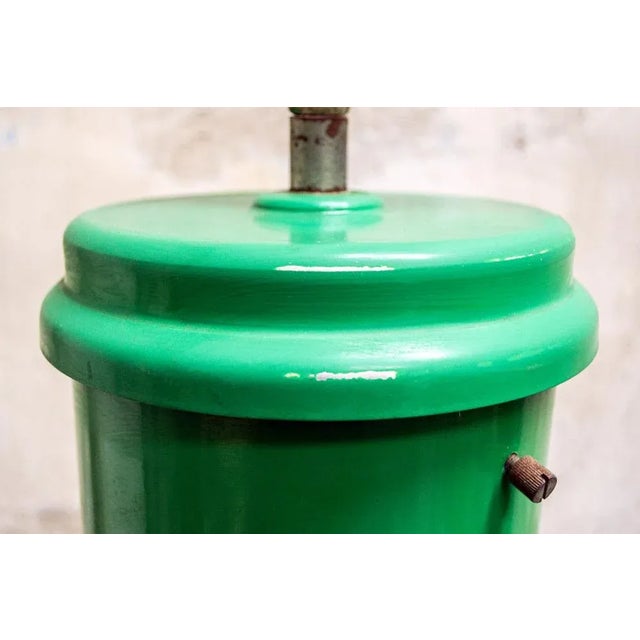 Industrial Metal and Acrylic Glass Pendant Light, 1970s For Sale - Image 6 of 7