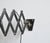 Vintage Black Scissor Wall Lamp, 1930s For Sale - Image 3 of 3