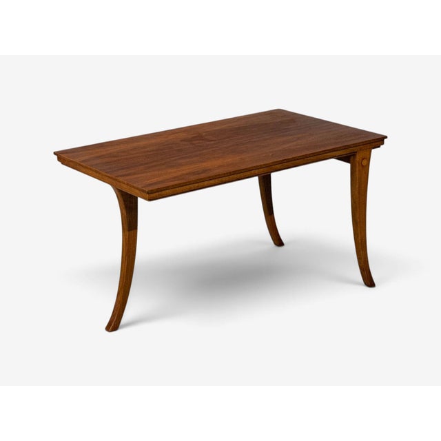 t.h. Robsjohn-Gibbings, Rare Trapeza End Tables, Walnut, Greece, 1937 For Sale In New York - Image 6 of 18