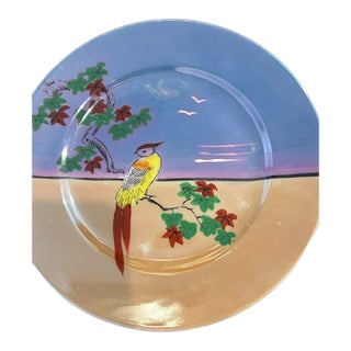 Vintage Japanese Lusterware Tea Set With Bird Design Handpainted Collectible - 18 pcs For Sale