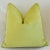 Custom Tailored Apple Green Velvet Feather/Down Pillows - A Pair For Sale In Los Angeles - Image 6 of 10