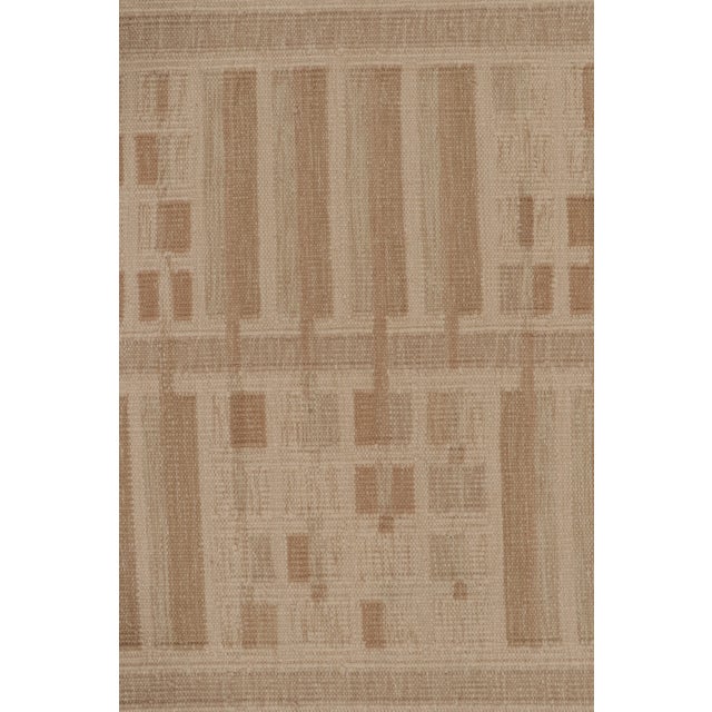 Textile Contemporary Art Deco Style Geometric Wool Kilim by Rug & Kilim, India For Sale - Image 7 of 11