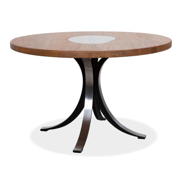 T69 Table in Wood and Chrome by Osvaldo Borsani For Sale - Image 10 of 12