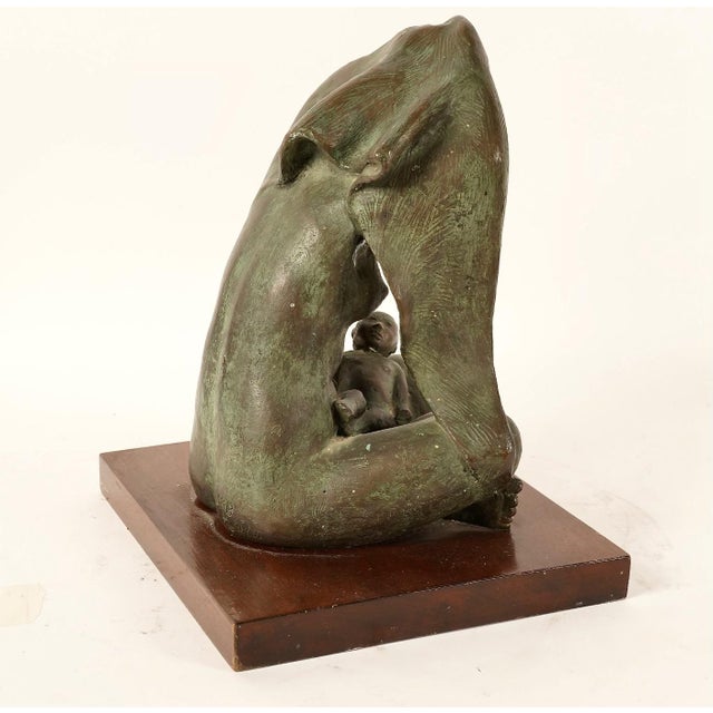 Bronze Sculpture of Mother and Child, Jose Kuri-Brena (Mexican, 1914-2004): For Sale - Image 4 of 7