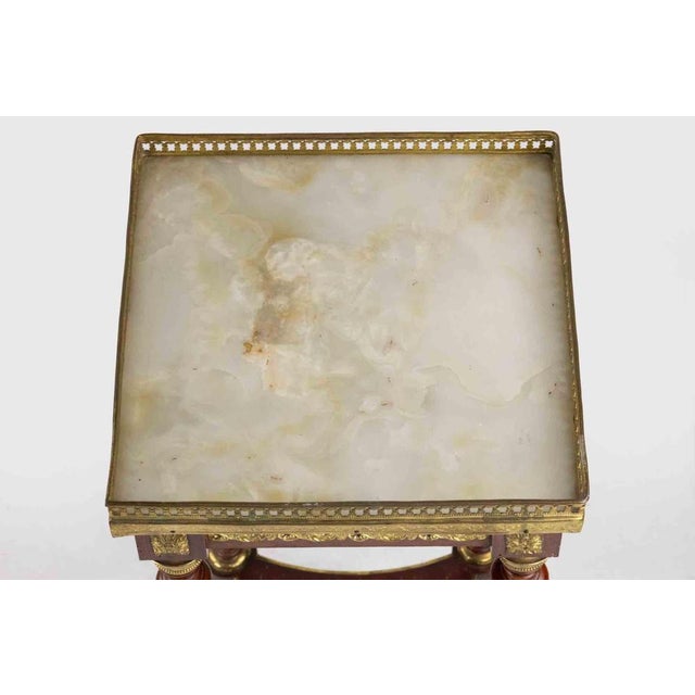 Italian Empire Style Altana Side Table in Wood and Metal, 19th Century For Sale - Image 4 of 8