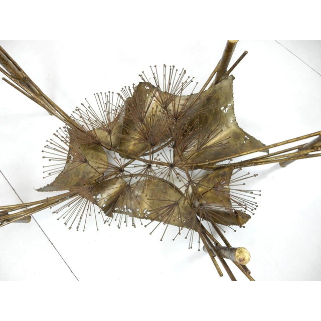Mid-Century Modern Bronze Brutalist Abstract Art Sculpture Coffee Table, circa 1960s For Sale - Image 3 of 6