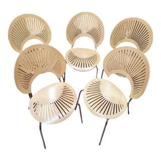 1990s Nanna Ditzel Trinidad Dining Chairs - Set of 5 For Sale