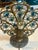 VIntage Art Deco Crystal and Brass Czechoslovakian Beaded Peacock Lamp For Sale - Image 12 of 14