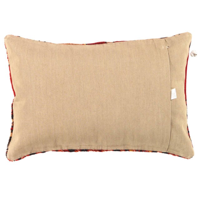 Offered is Vintage handwoven Turkish pillow. This is 100% wool. Back 100% cotton. Beautiful colors and well made. This...