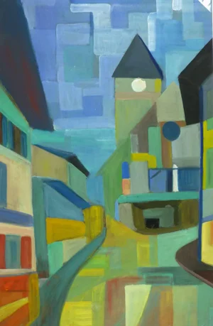 Adelmann, Cubist Street Scene