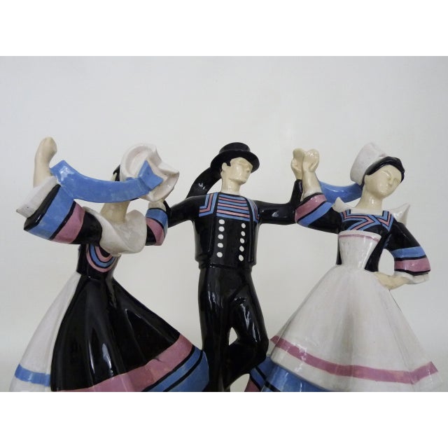 Gavoten Vras Figurine by R Micheau Vernez for Henriot Quimper, 1920s-1940s For Sale - Image 3 of 11