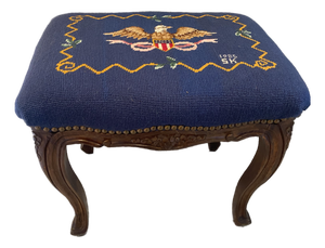 1980s Needlepoint Bench