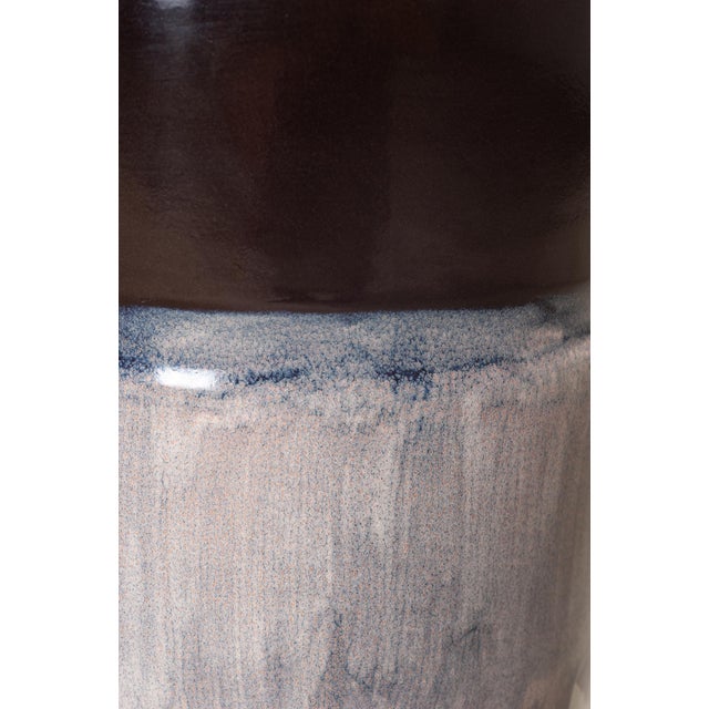 Set of Nine Glazed Terra Cotta Ceramic Stools or Drink Tables For Sale - Image 11 of 18