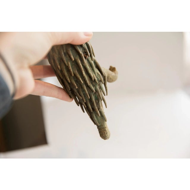 Metal Vintage African Porcupine Sculpture For Sale - Image 7 of 8