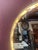 1960s Italian Backlit Wall Mirror With Shell Motif For Sale - Image 10 of 11