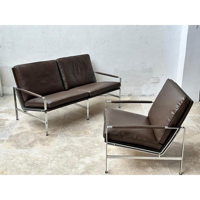 Danish FK 6720 Sofa Set by Preben Fabricius & Jørgen Kastholm for Kill International, 1960s, Set of 2 For Sale - Image 9 of 14