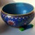 This is a striking large vintage cloisonné enamel brush washer, a classic scholar's desk accessory used for rinsing...