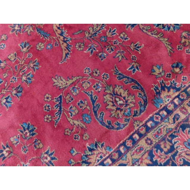 1940s 1940s Mid Century Vintage Hand-Knotted Turkish Rug. 8'9"x 11' For Sale - Image 5 of 13