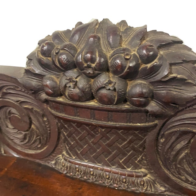 Antique Empire (Mid-Late 1800s) Sideboard With Mirrored Underside For Sale - Image 9 of 11