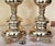 Pair of Tall Brass Table Lamps With Ivory Bell Shades – Hollywood Regency Style For Sale - Image 12 of 18