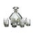 Art Deco Glass and Crystal Bottle and Glasses by Rudolf Eschler for Moser, Set of 9 For Sale - Image 6 of 6