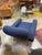 Blue Mid Century Italian Armchairs in Style of Zanuso 1960 For Sale - Image 8 of 9