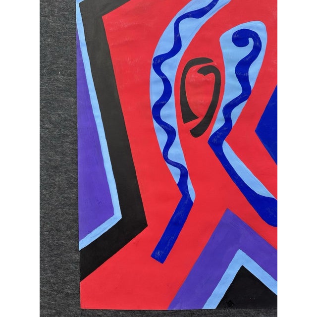 Eikemeyer Dagobert, Abstract Modernist Garish, 1960, Oil on Canvas For Sale - Image 6 of 13