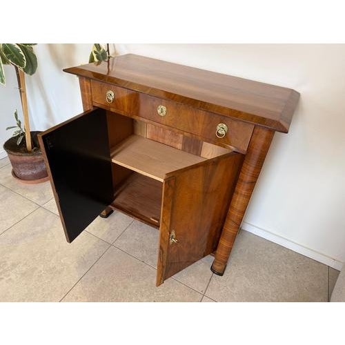 Brown Biedermeier Trumeau Style Buffet in Walnut, 1970s For Sale - Image 8 of 11