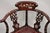 Late 20th Century Vintage Chinese Carved Hardwood Corner Lounge Chair With Mother of Pearl Inlay For Sale - Image 5 of 10