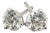 14k White Gold Diamond Stud Earrings ~1.23cts, Pair For Sale