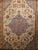 Vintage Turkish Oushak Rug, Handwoven Geometric Pattern, Ivory & Blue, 8' x 11' For Sale - Image 12 of 18