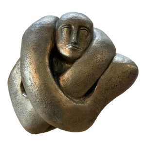 Carole Shultz Sculpture, “Woman Self-Embrace,” 1975, Signed and Numbered
