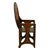 Antique Folk Art Poker Work Arts & Crafts Monks Bench Table Chair New York 1900 For Sale - Image 9 of 15