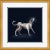 Contemporary Courtly pup Framed Art Print by Dana Gibson For Sale - Image 3 of 3