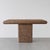 Aldo Tura Vintage 1980s Postmodern Console Table | Bullnose Pedestal Table | Memphis Style Entryway Table For Sale - Image 4 of 12