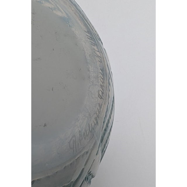 1930s Vintage Art Deco Cased Opalescent Espalion Vase from René Lalique, France, 1927 For Sale - Image 5 of 6