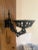 Metal Antique Wall Bracket Oil Lamp 1800's For Sale - Image 7 of 9