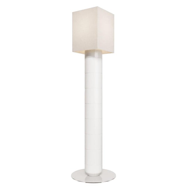 Not Yet Made - Made To Order Handcrafted Ceramic and Glass Floor Lamp in White Glaze from Artem Zakharchenko-Halytskyi For Sale - Image 5 of 5