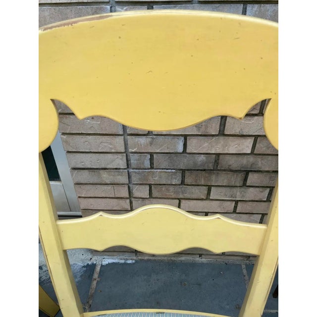 Vintage French Country Dining Chairs With Scalamandre Fabric - Set of 6 For Sale - Image 10 of 12