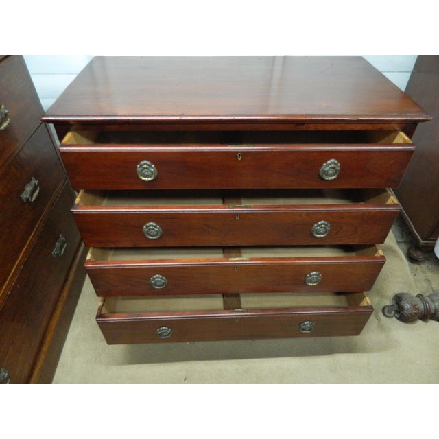 Small Edwardian Mahogany Chest of Drawers, 1890s For Sale - Image 9 of 18