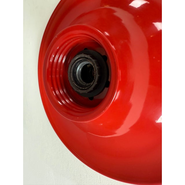 Vintage Italian Red Metal Light by Achille Castiglioni for Flos, 1970s For Sale - Image 13 of 18