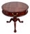 Pennsylvania House Mahogany Drum Table Vintage Pedestal Ball Claw Feet Side For Sale