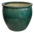 Hunan Green Glazed Round Ceramic Planter For Sale